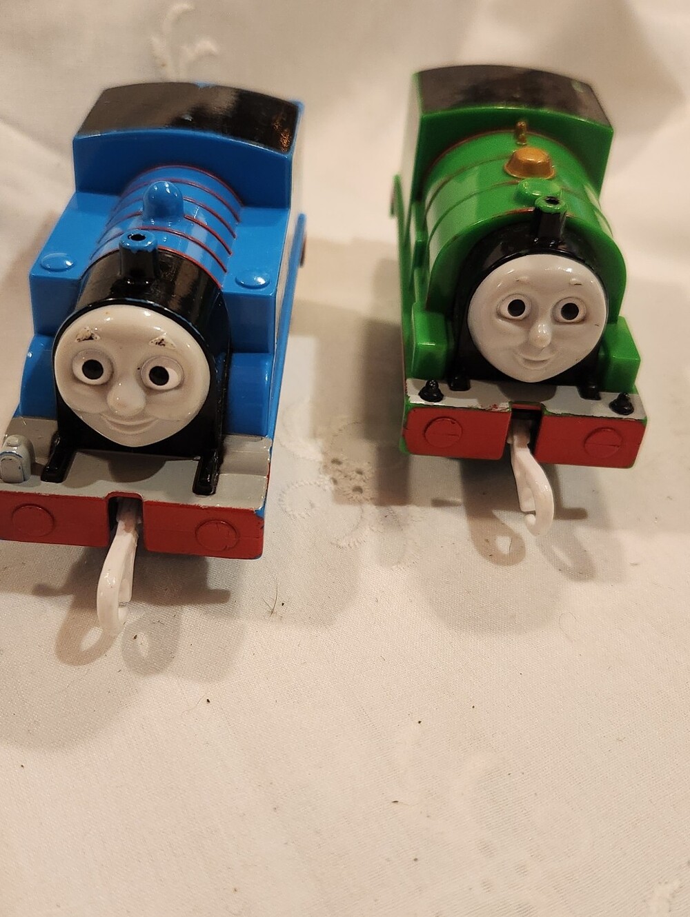 Lot Thomas Trackmaster Motorized Trains #1 & Engine #6 Percy Both Engines Work